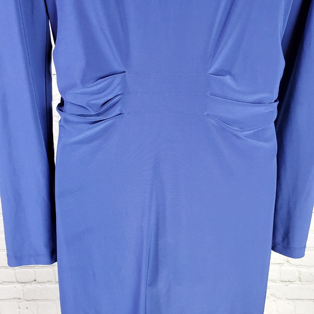 Bisou Bisou Purple Ruched Bodycon Dress - Picture 5 of 6